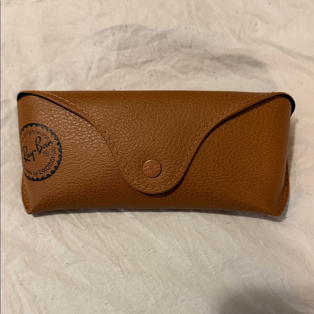 Ray-Ban Brown Leather Sunglasses Case